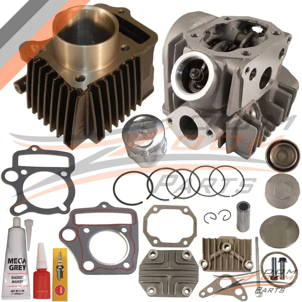 Honda Xr70 Xr 70 Xr70r Cylinder Piston Rings Gasket Cylinder Head 1997 - 2003 1