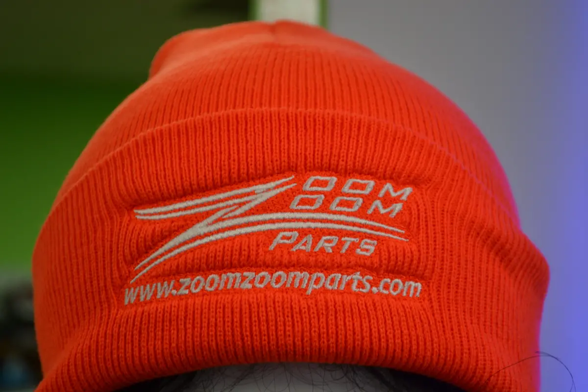 Zoom Zoom Orange Beanie 1