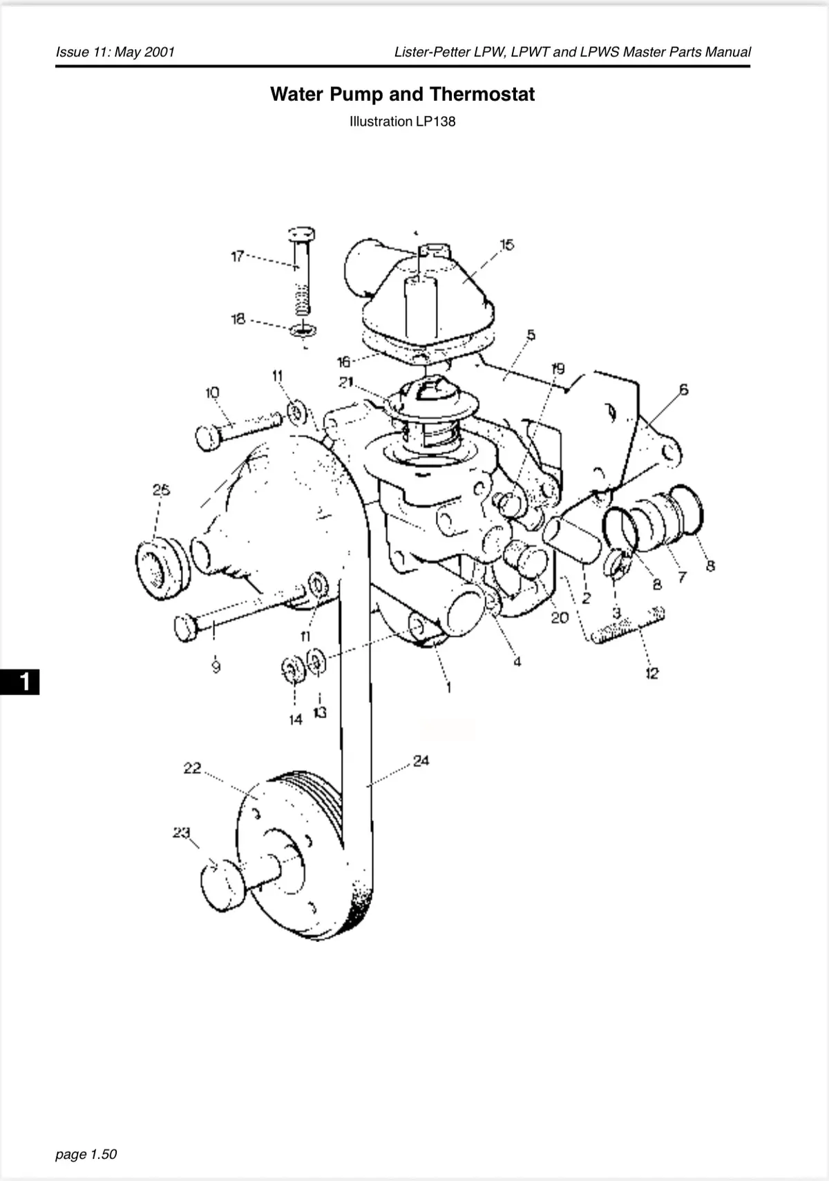 751-40983 Thermostat 74 Degrees C 165.0 Degrees Fahrenheit. For Lister Petter Alpha Series Engines, Lpw, Lpws And Lpwg. 1