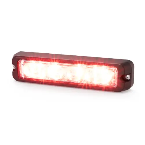 Red Directional Led Warning Light With Multi-Mount Options | Ed3706r Ecco 1