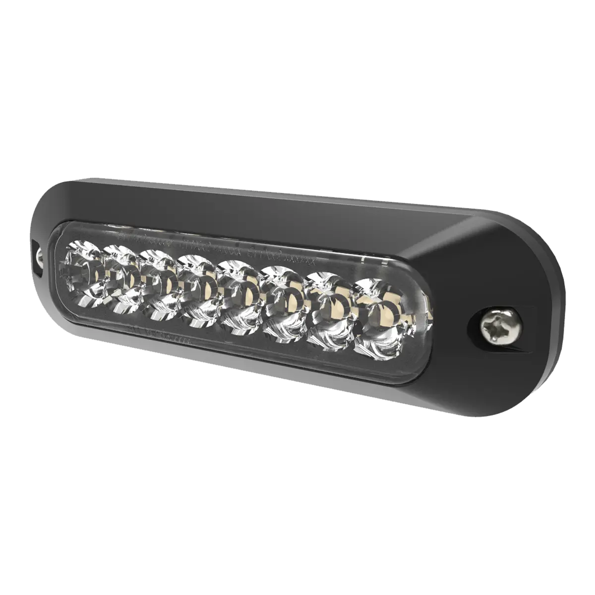 4.7" Amber/White High Intensity 8-Led Directional Warning Light, 70 Flash Pattern | Ecco Ed3744ac 1