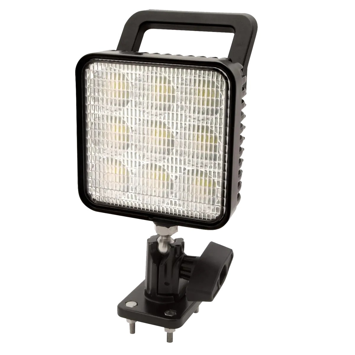 9-Led Square Flood Beam Work Light With 360Ã ã‚° Rotation Axis, Pedestal Mount | Ecco Ew2451 1
