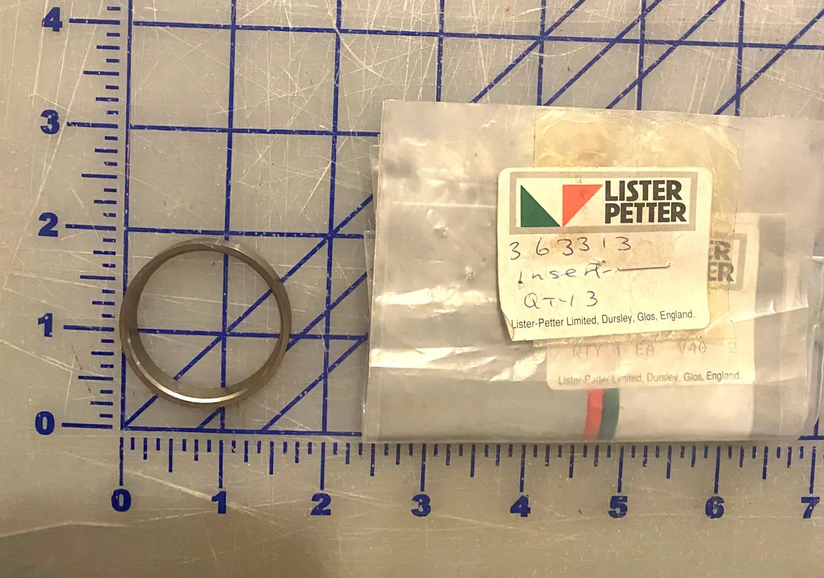 363313 Valve Seat Intake Insert Used The Cylinder Heads Of The Lister Petter P600 Model Engine 1
