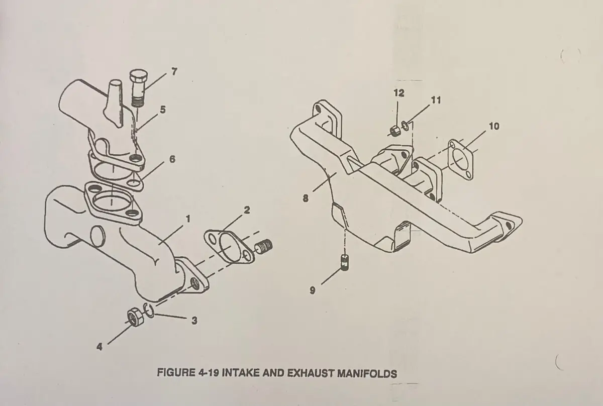 87 Gasket, Intake. Hercules Diesel And Gas 4 And 6 Cylinder Turbocharged Versions Of The 2300 And 3400 Series. Both Gas And Diesel Engine Types 2