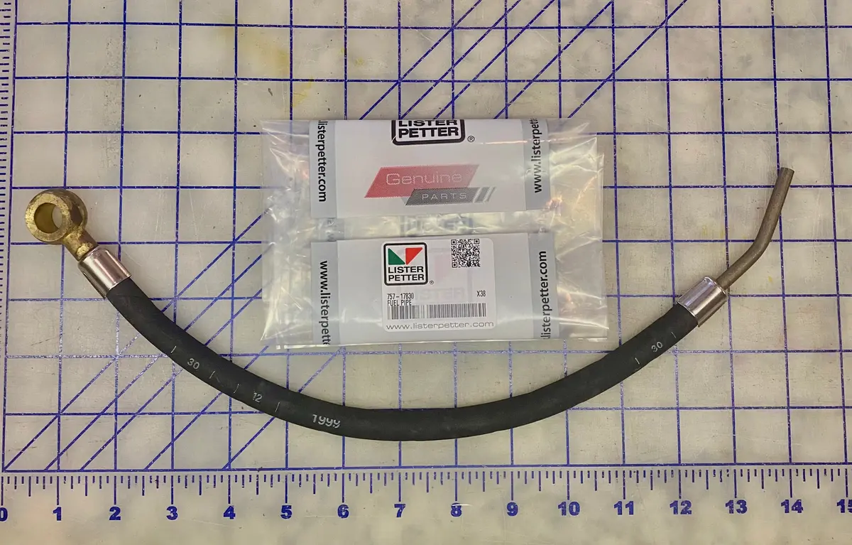757-17830 Fuel Pipe, Used In The Area Of The Fuel Lift Pumps On A Lpa, Lpw/S Model Of Engines, Builds 81, 82 And 83. 1
