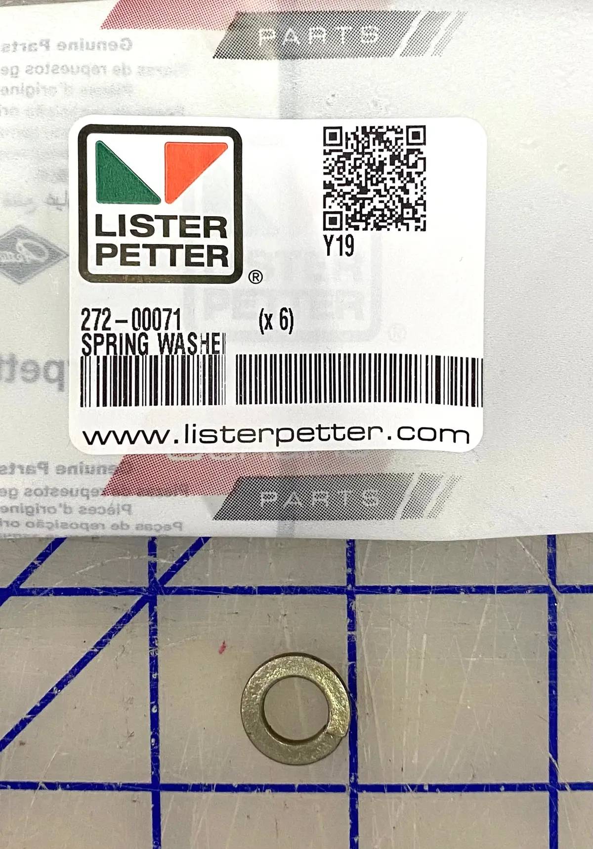 272-00071 Spring Washer, Used On The Various Lister Petter Series Of Engines. Superseded Part Number Was 272-03929 1