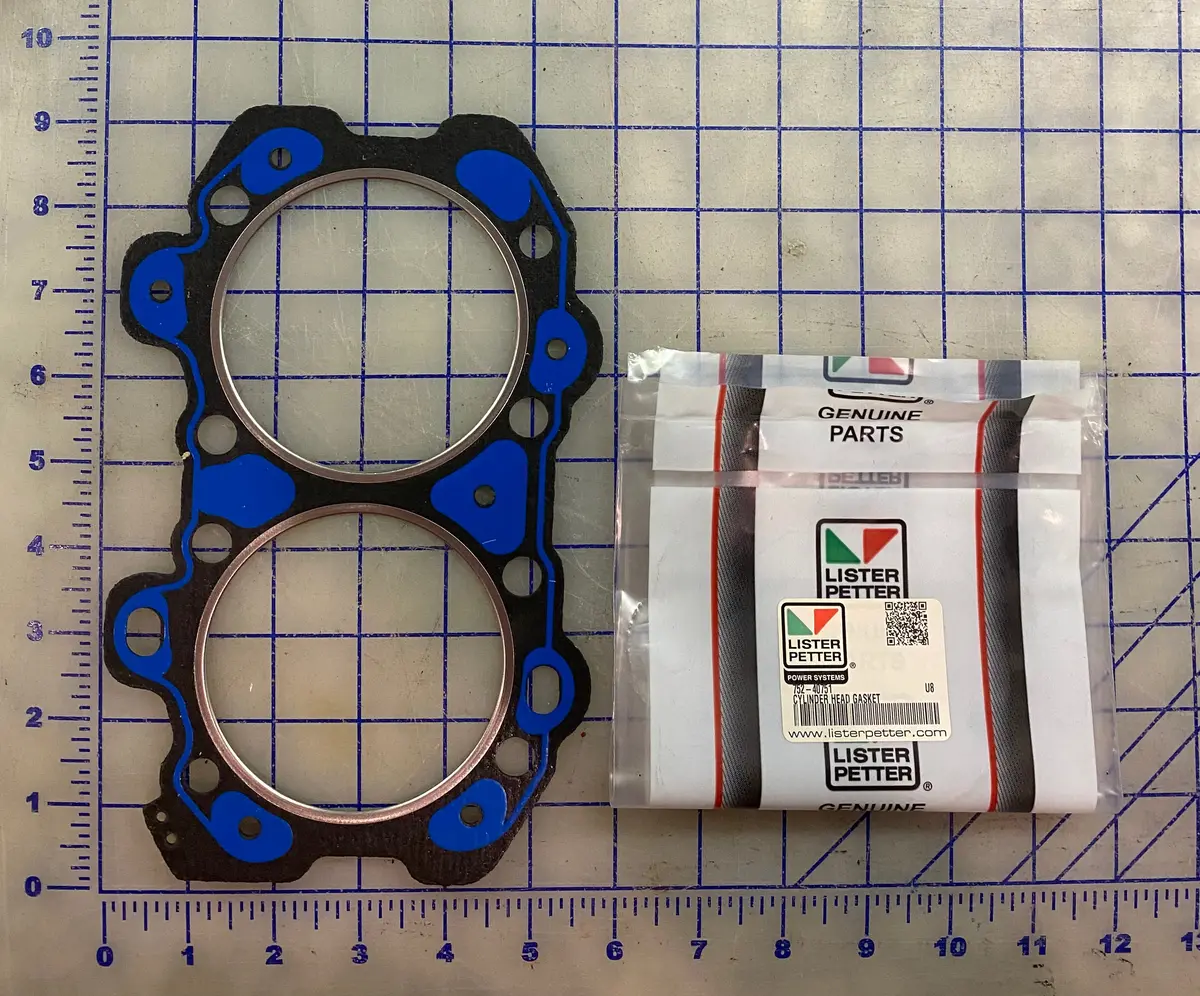 752-40751 Head Gasket, This Head Gasket Fits The Lister Petter Lpw2, Lpws2, Lpwg2 Engine Only. 1