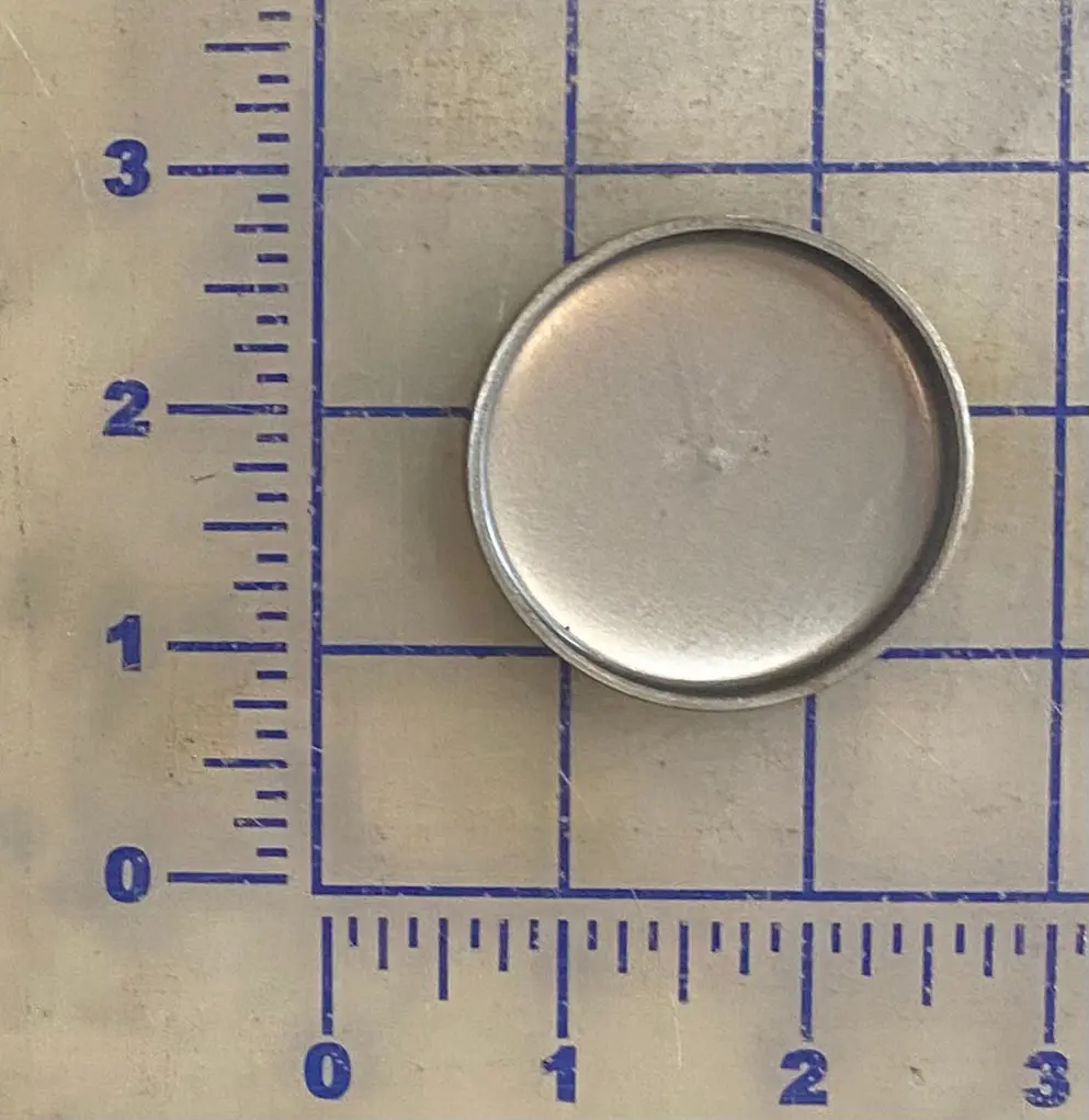 206165 Plug,Cup. ,Freeze Plug Used On The Hercules Model G1600 Engine. 1