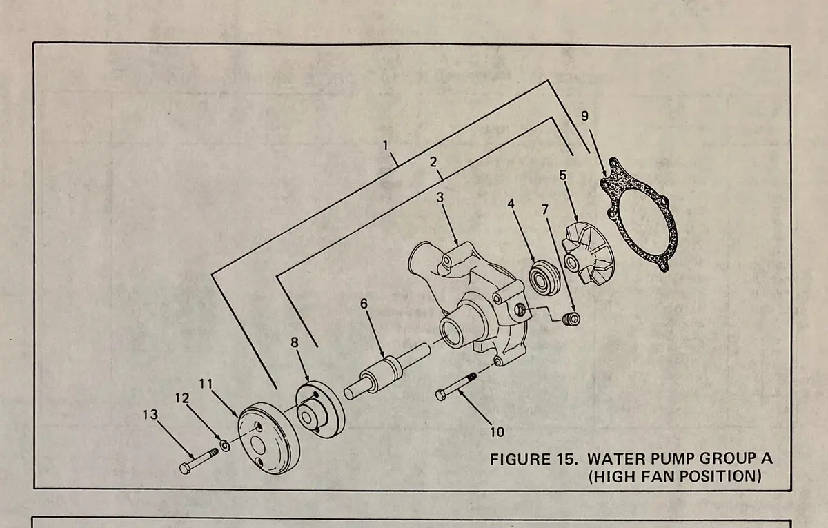 40-2035063 Water Pump, For The G1600 Hercules Industrial Engines. Part Number 40-2035079 Is Associated With This Same Pump ($200.00 Refundable Core Charge  Included In Price). 1