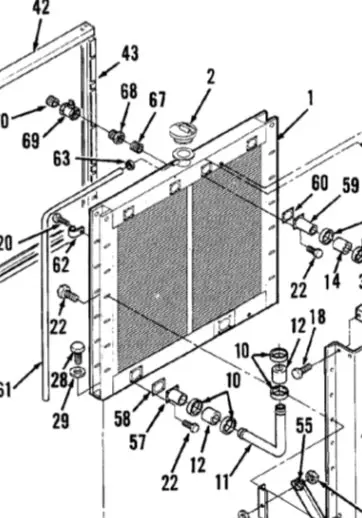 130-1197 Radiator, Used On The Cummins 600 Kw And 750 Kw Df Series 60 Hertz Model Generators, With The Vta 28 And Kta 38 Engines. Cummins Has Obsoleted This Oem Part. 1