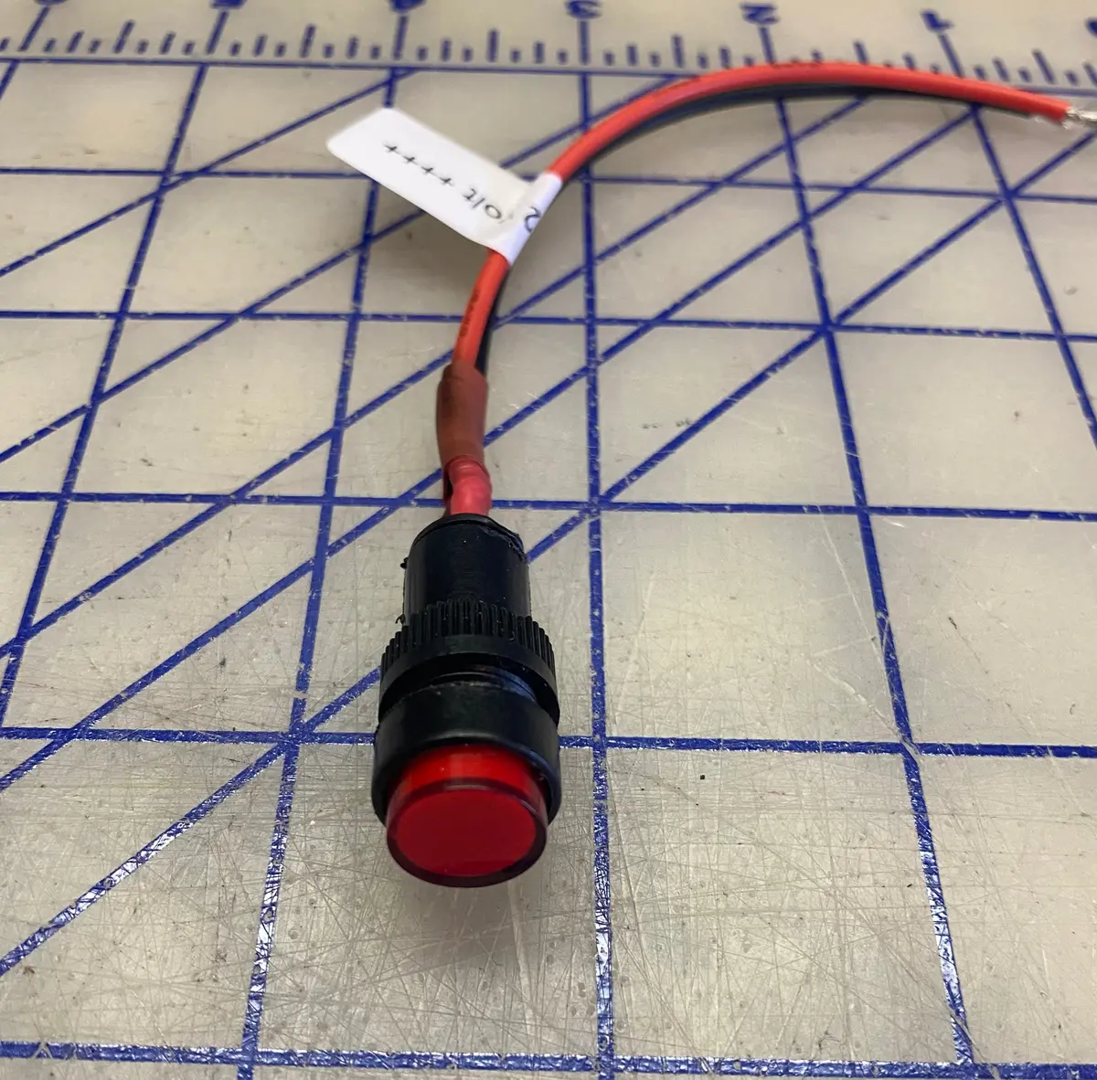 0907042 Light, Red Annunciation. Magnetek Red Warning Lights. 12 Volt Dc With A Wire Pigtail. 1