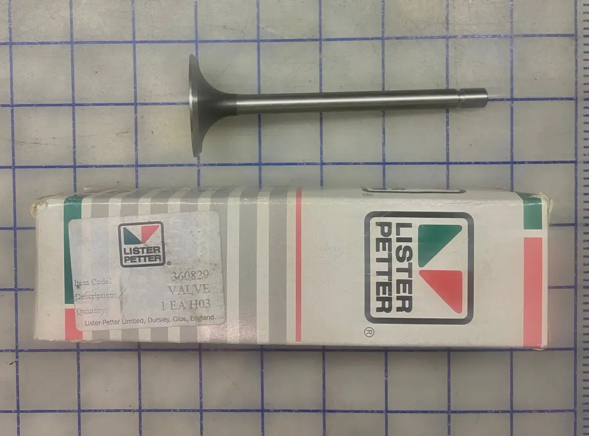 360829 Valve Inlet, Used On The Model Tx Lister Petter Engines. 1