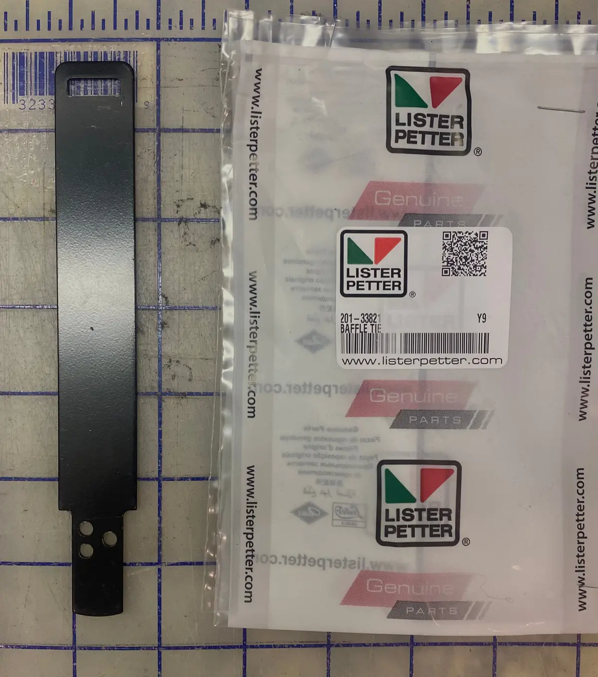201-33821 Baffle Tie, Used On The Lister Petter Tx, Ts And Tr Series Line Of Engines 1