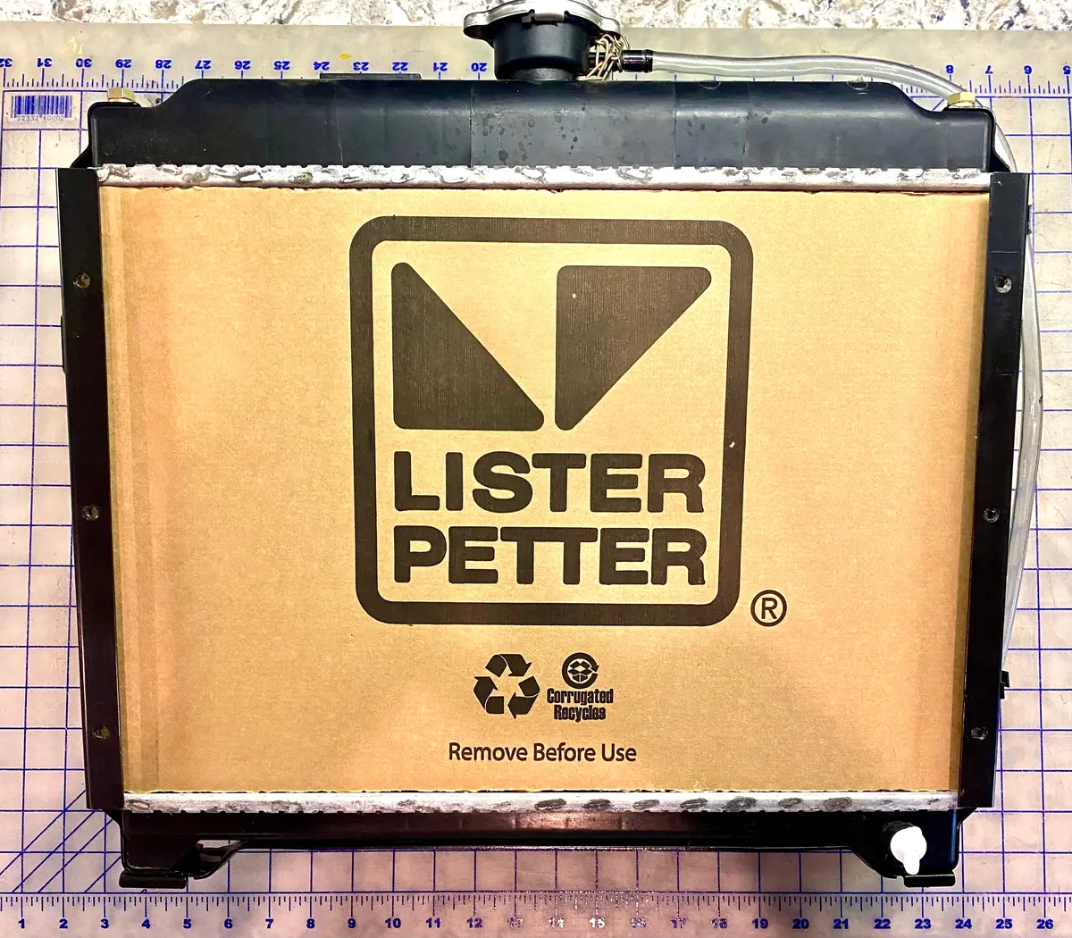 757-30980, Radiator. Lister Petter Small Cooling Radiator. This Part Superseded Part Number 750-40141 1