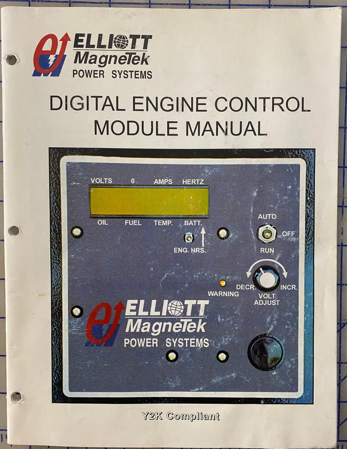26172100 Elliott Magnetek Digital Engine Control Module Manual 1