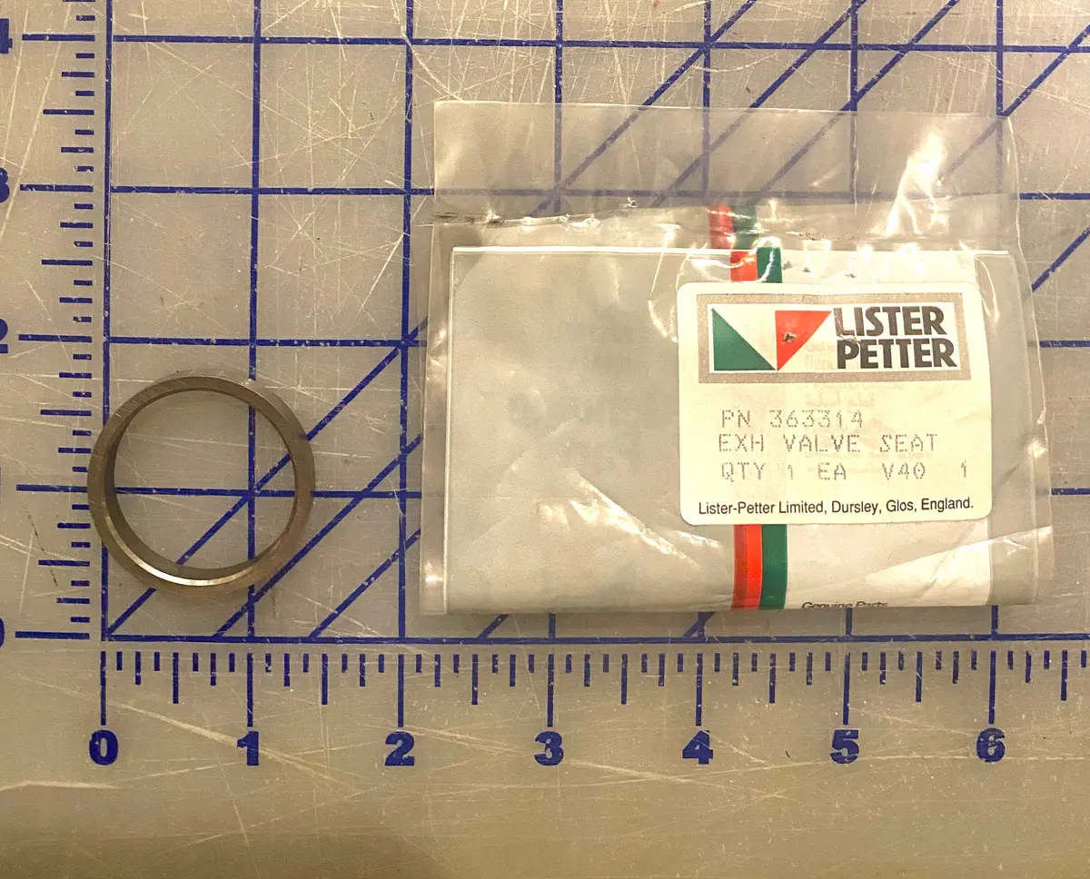 363314 Valve Seat Exhaust Insert Used The Cylinder Heads Of The Lister Petter P600 Model Engine 1