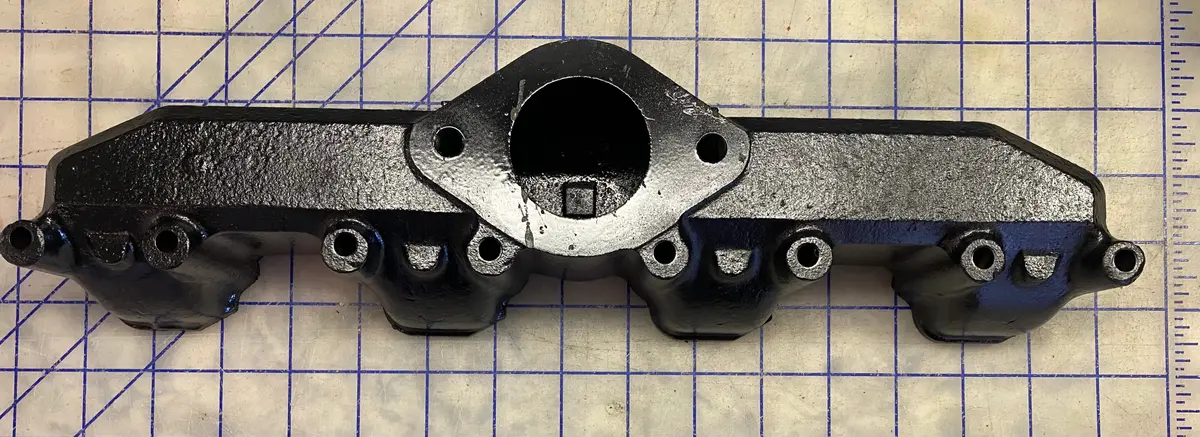 754-13590 Exhaust Manifold, This Manifold Fits The Lister Petter Lpw/S 4 Cylinder Model Engine Only 1