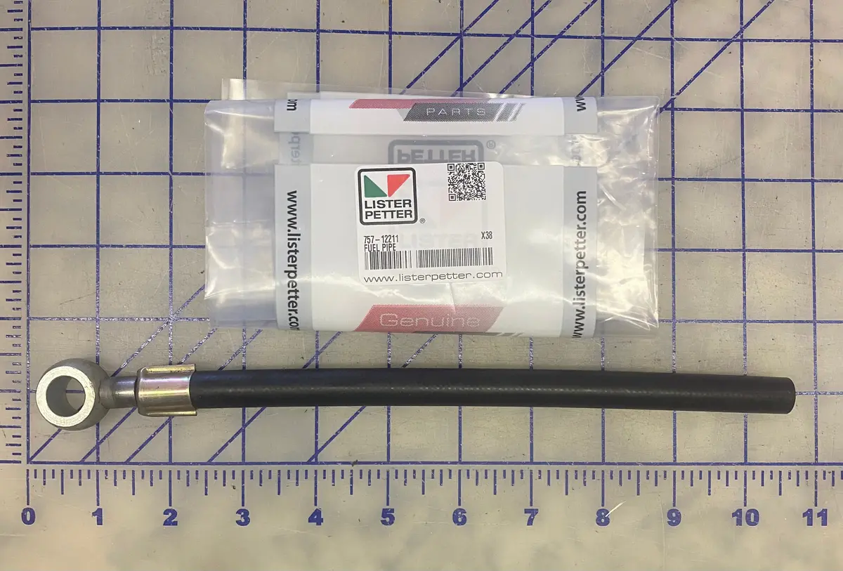757-12211 Fuel Pipe, Used In The Area Of The Fuel Lift Pumps On A Lpa, Lpw/S Model Of Engines. 1