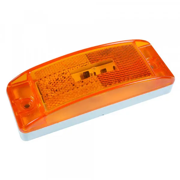 Amber Rectangular Hi Count® Turtleback® Ii Led Clearance Marker Light, Blunt Cut | Grote G2103 1