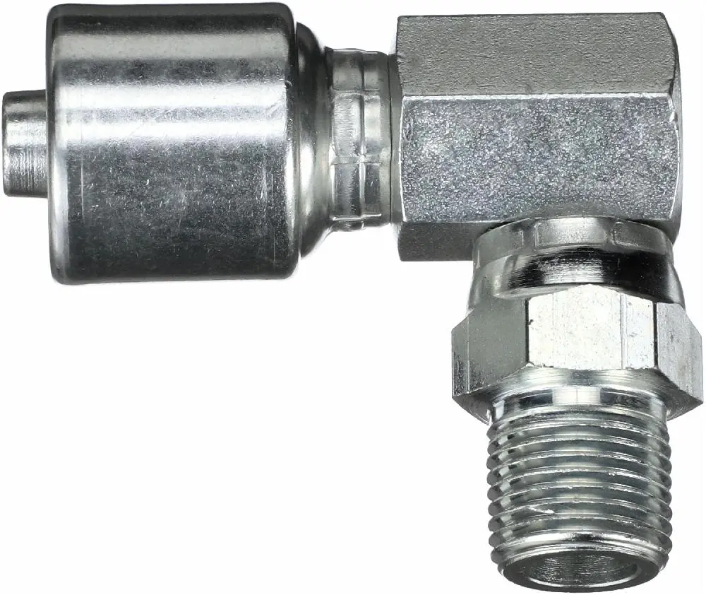 Male Pipe Swivel - 90 Block (Nptf - Without 30 Cone Seat) (Megacrimp) | G25106-0806 Gates 1