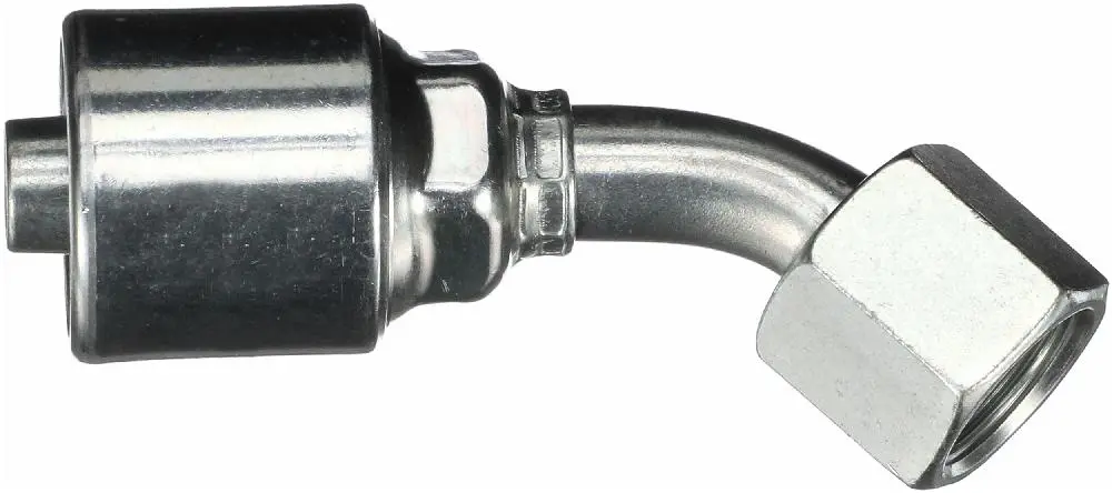 Female Jic 37 Flare Swivel - 45 Bent Tube (Megacrimp) | G25175-1012 Gates 1