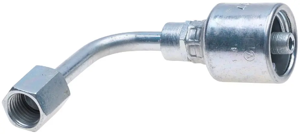 Female Jic 37 Flare Swivel - 90 Bent Tube (Megacrimp) | G25181-0606 Gates 1