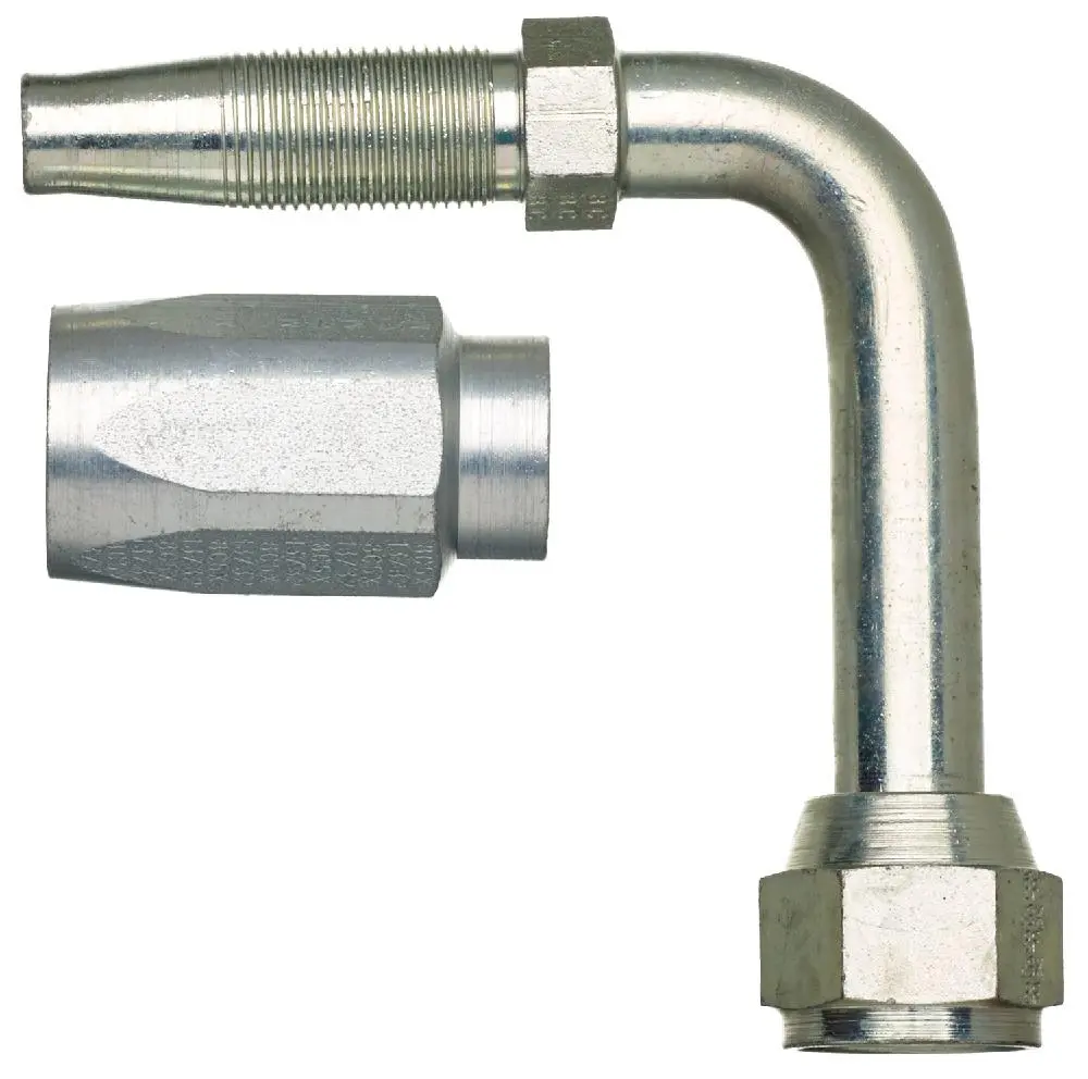 Dual Seat Female Jic 37/Sae 45 Flare Swivel - 90 Bent Tube - Steel | G34213-0808 Gates 1