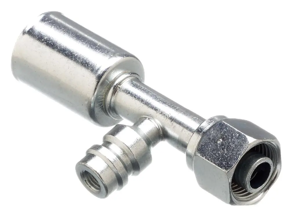 Female Sae Tube O-Ring Nut Swivel-R134a Service Port-Aluminum (Polarseal Aca) | G45588-0606 Gates 1