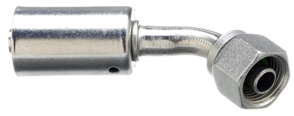 Female Sae Tube O-Ring Nut Swivel - 45 Bent Tube - Aluminum (Polarseal Aca) | G45591-1210 Gates 1