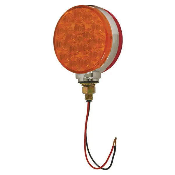 4" Round Hi Count® Double-Face Amber Led Pedestal Light | Grote G5300 1