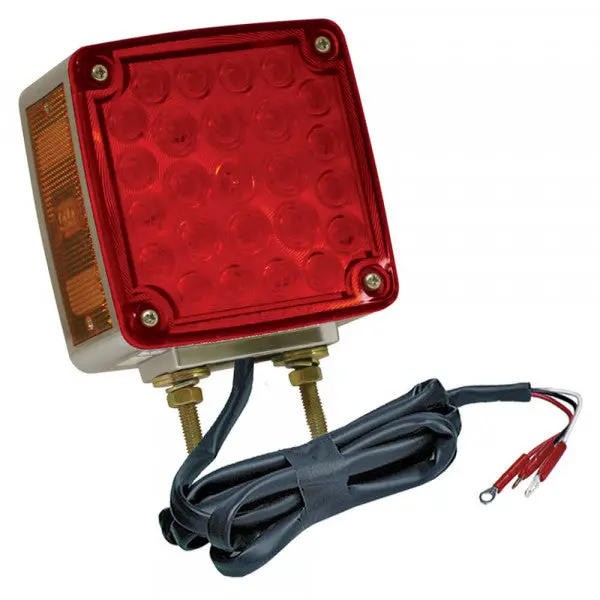 Left Hand Hi Count® Double-Face Amber/Red Led Stop Tail Turn Light With Side Marker | Grote G5530 1