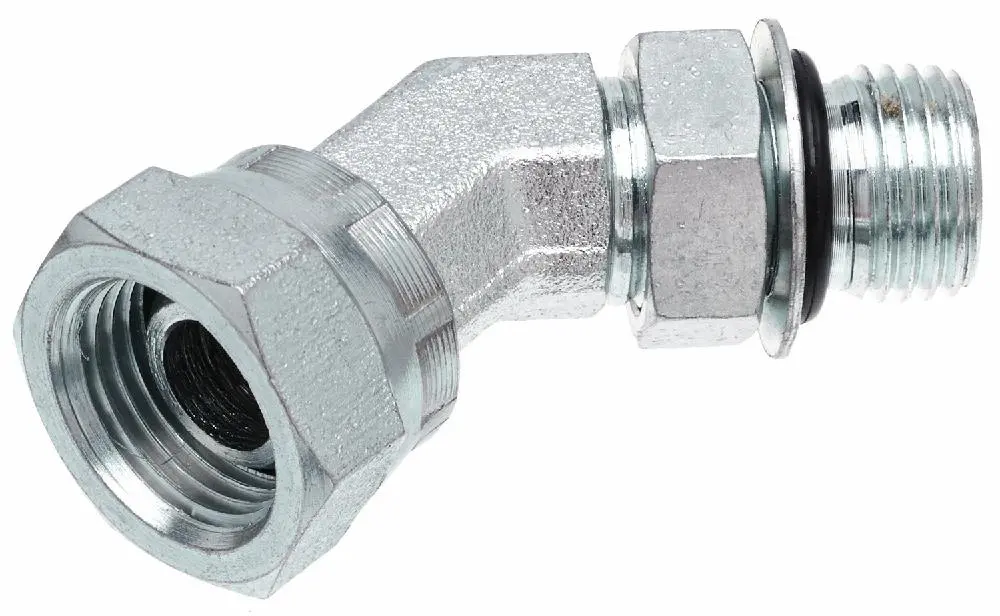 Male O-Ring Boss To Female Pipe Swivel Npsm - 45 (Sae To Sae) | G60287-1008 Gates 1