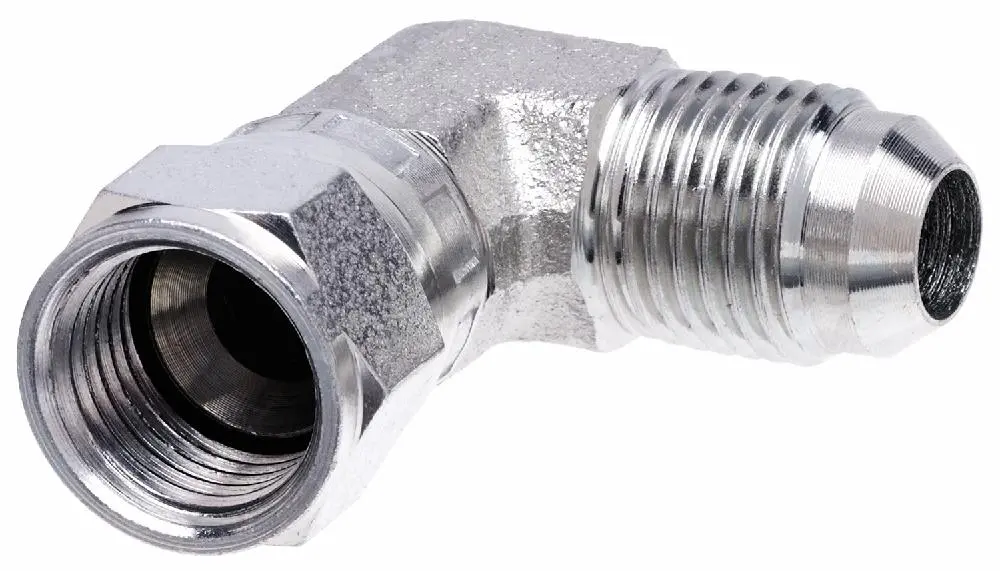 Male Jic 37 Flare To Female Jic 37 Flare Swivel - 90 (Sae To Sae) | G60422-0404 Gates 1
