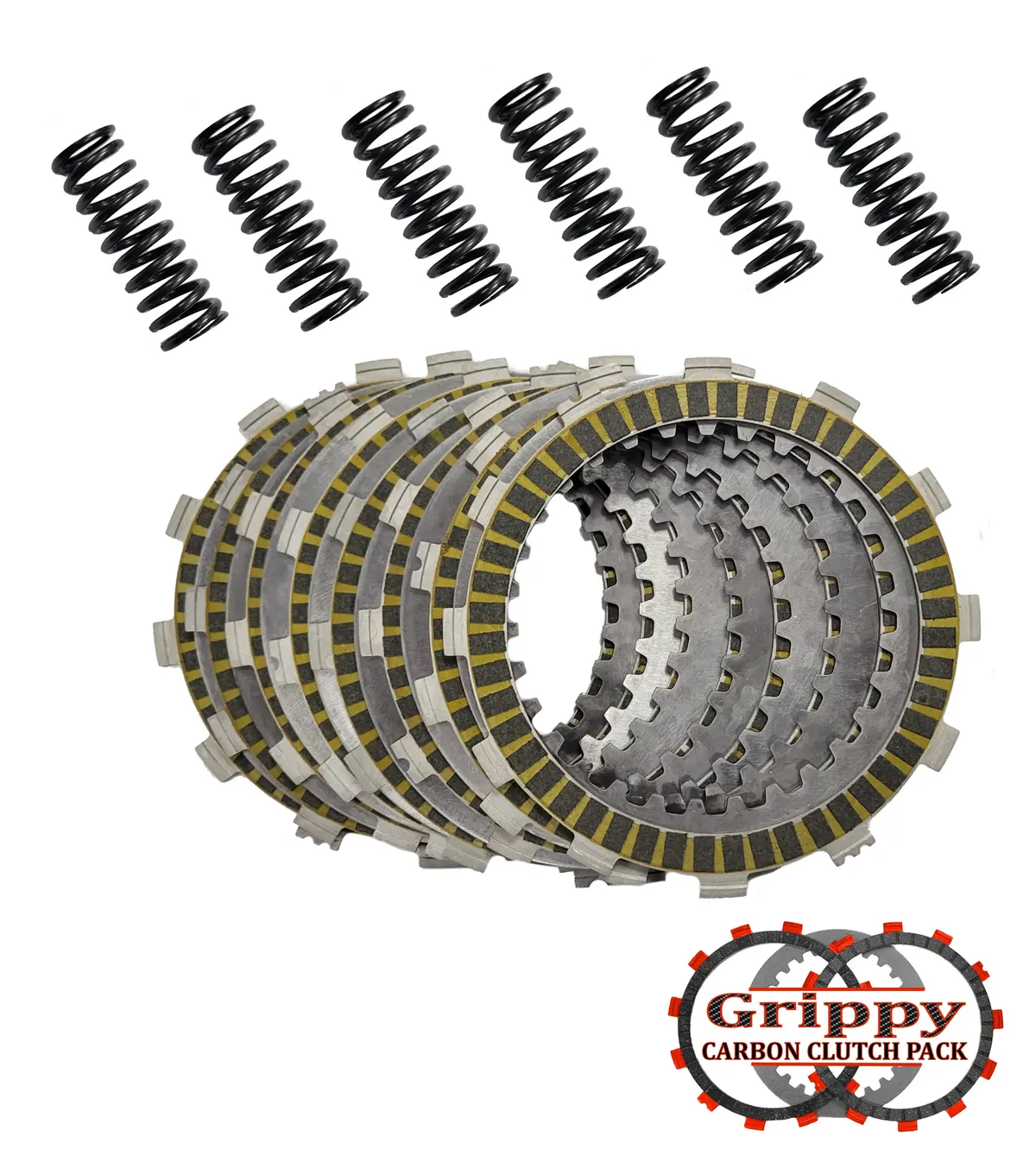 Grippy Carbon Clutch Pack For 2004-2013 Yamaha Yfz450 / 2010-2013 Yfz450r / 2006-2023 Raptor 700 700R 1