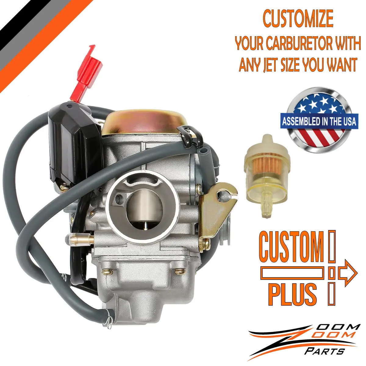 Custom Plus Carburetor Carb For Vitacci Gy6 150 150Cc Scooter Moped 1