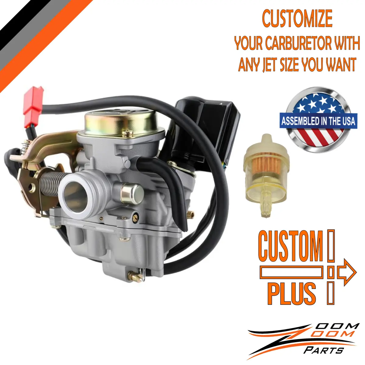 Custom Plus Carburetor Carb For Roketa Gy6 50 50Cc Scooter Moped 1