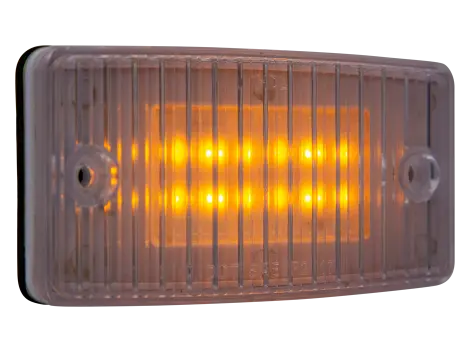 Amber, Clear Lens Freightliner Rectangular Led Cab Marker Light | Hd45012yc Heavy Duty Lighting 1