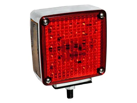 Single Post 5" Pedestal Led Park Turn Light | Left Side | Hd50118ry-L Heavy Duty Lighting 1