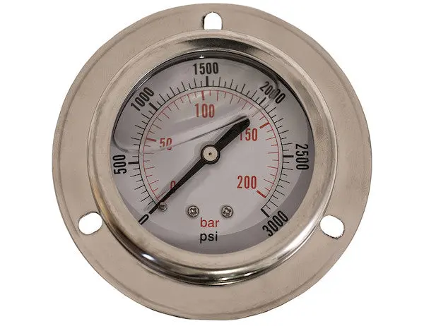 Silicone Filled Pressure Gauge - Panel Mount 0-5,000 Psi | Hpgp5 Buyers Products 1