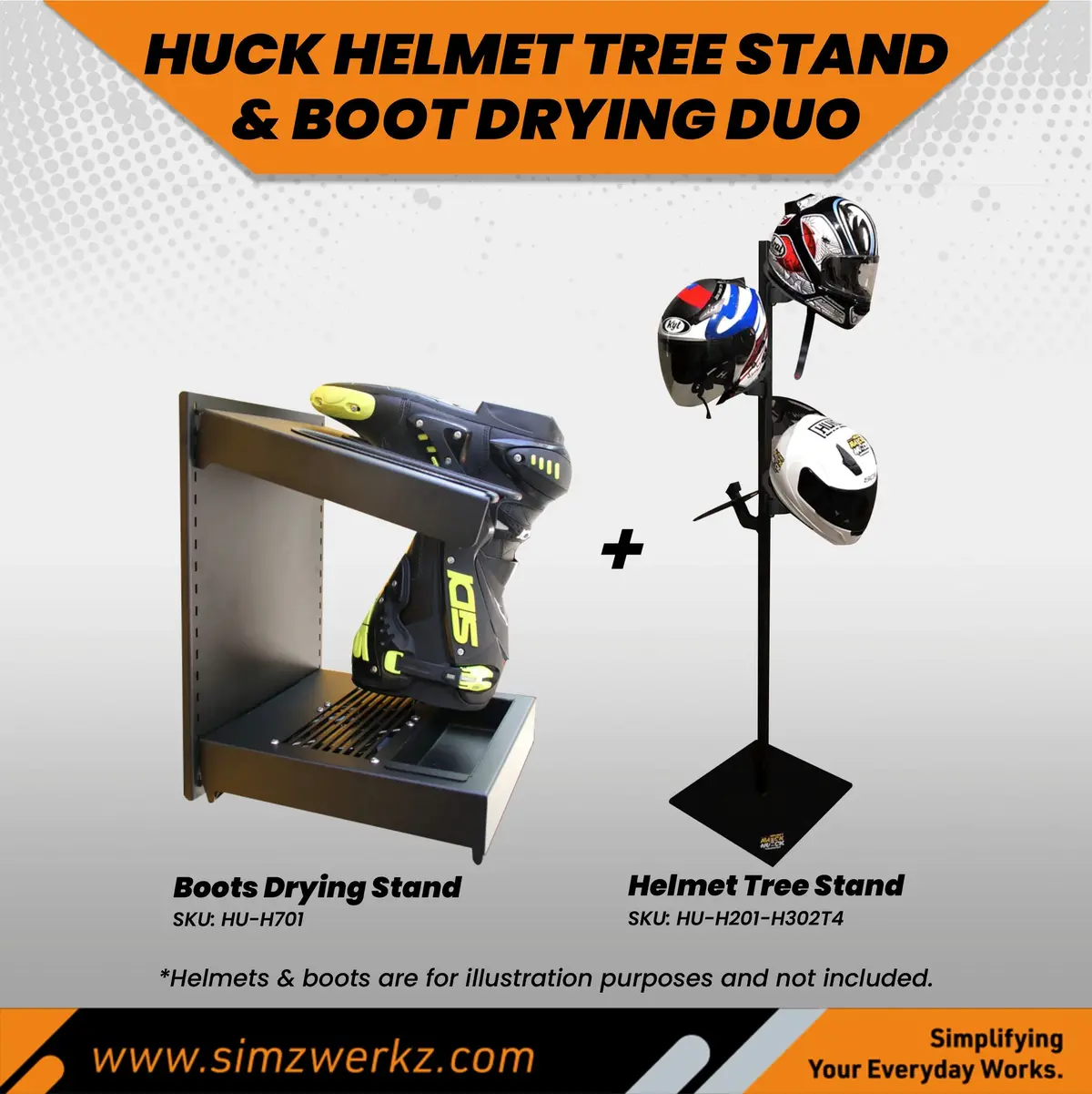 Huck Helmet Tree Stand & Boot Drying Duo 1
