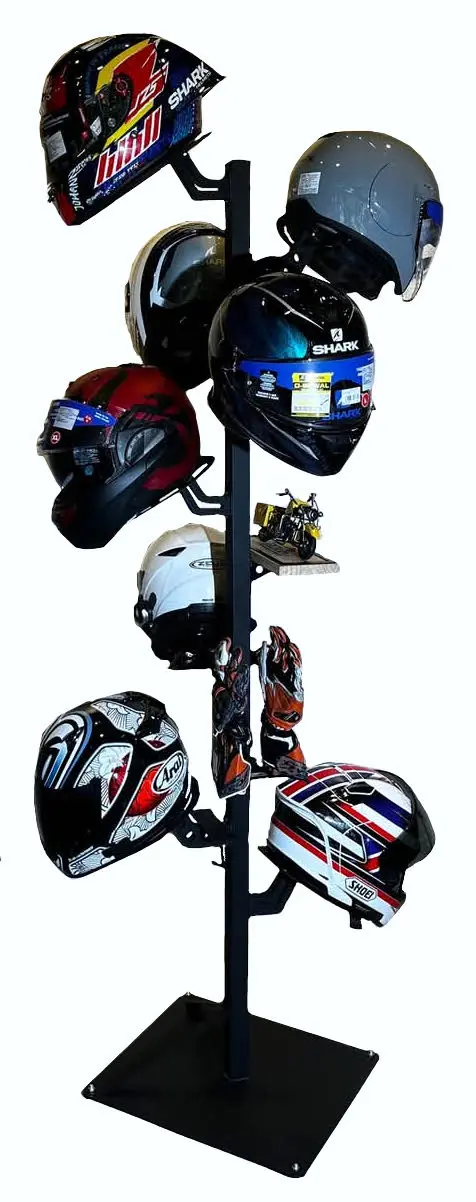 Helmet Tree Stand C/W 10 Helmet Racks 1