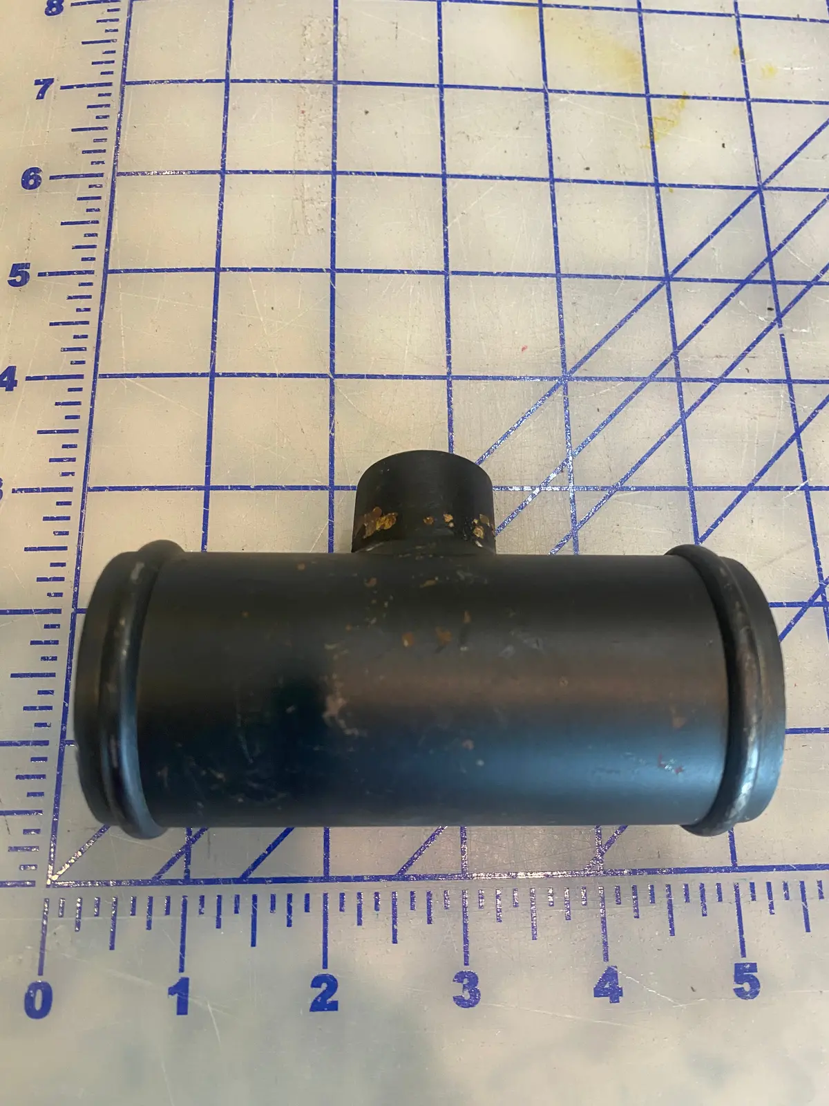 40-0009051 Water Tube,   For G3400, D 3400 G 2300, D2300 Series Hercules Engines. In Line Radiator Tee/Access Point For Block Heaters Or Coolant Level Swith 1