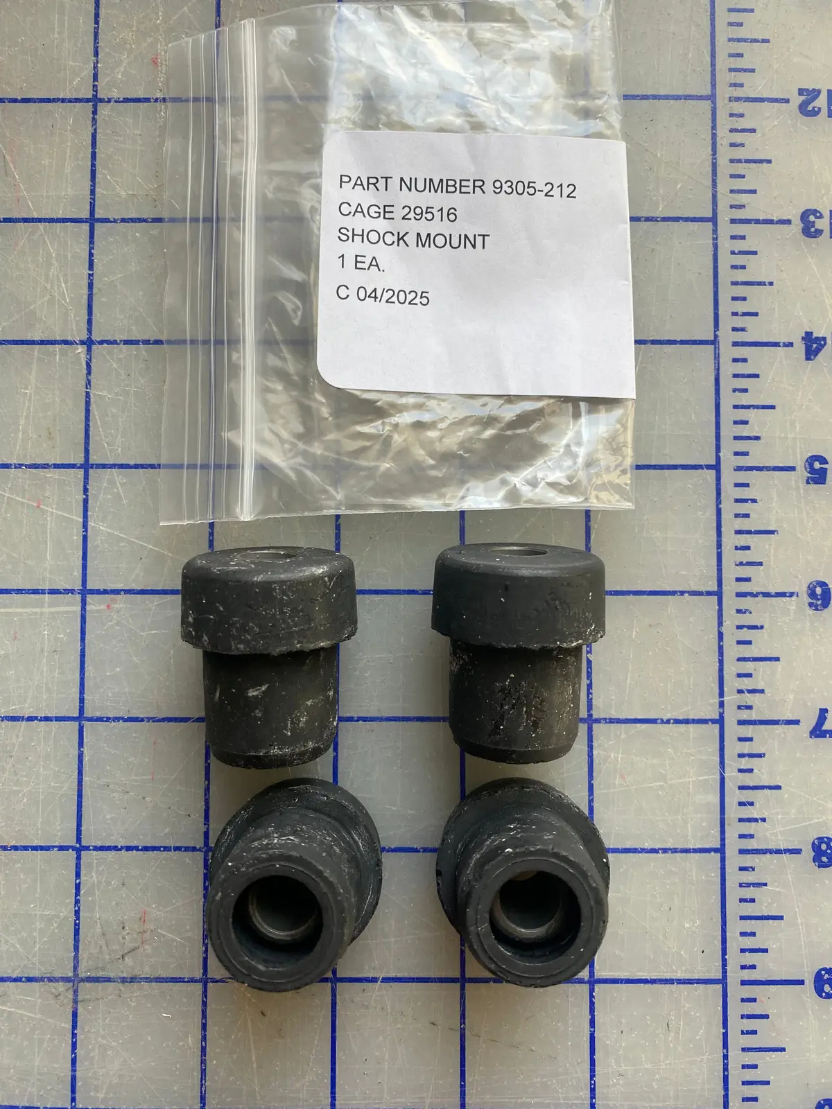 9305-212 Shock Mount For Hydraulic Power Supply Unit. Model Number 9305, Nsn 1730-01-342-2184. This Military Assembly Used The Lister Petter Lpw4 Engine. 1
