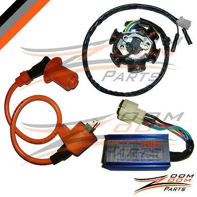 Gy6 150 6 Pole Stator Coil Cdi Box Ignition Coil 150Cc Performance Atv Go Kart 1