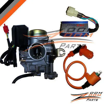 20Mm Gy6 50 50Cc Carburetor Performance Cdi Box Ignition Coil Chinese Scooter 1