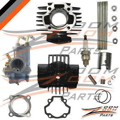 Yamaha Pw 50 Pw50 Carburetor Cylinder Piston Ring Gasket Top End Kit 1981-2009 1