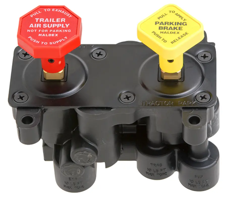 Manifold Dash Valve - Horizontal Mounting, Air Supply And Parking Brake | Kn20615 Haldex 1