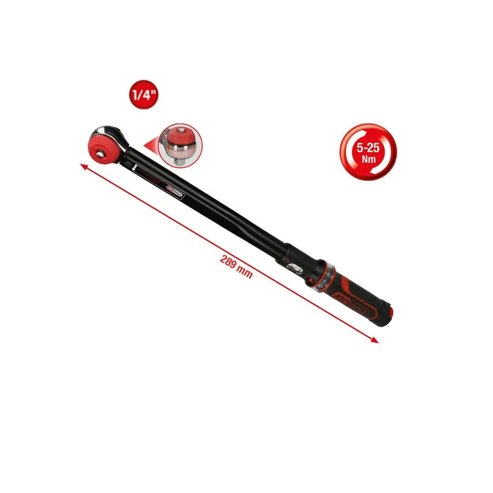Ergotorque Precision Torque Wrench With Rotary Mushroom Ratchet Head 1