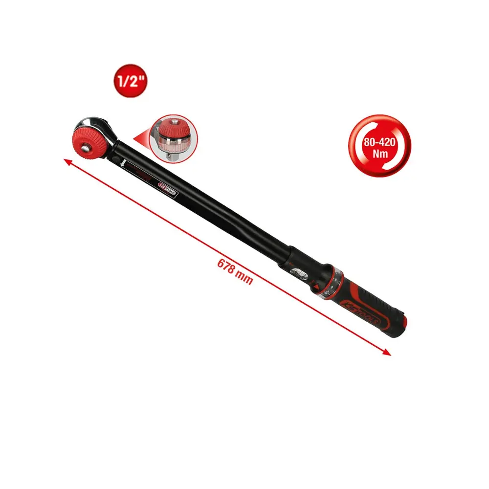 Ergotorque Precision Torque Wrench With Rotary Mushroom Ratchet Head 5