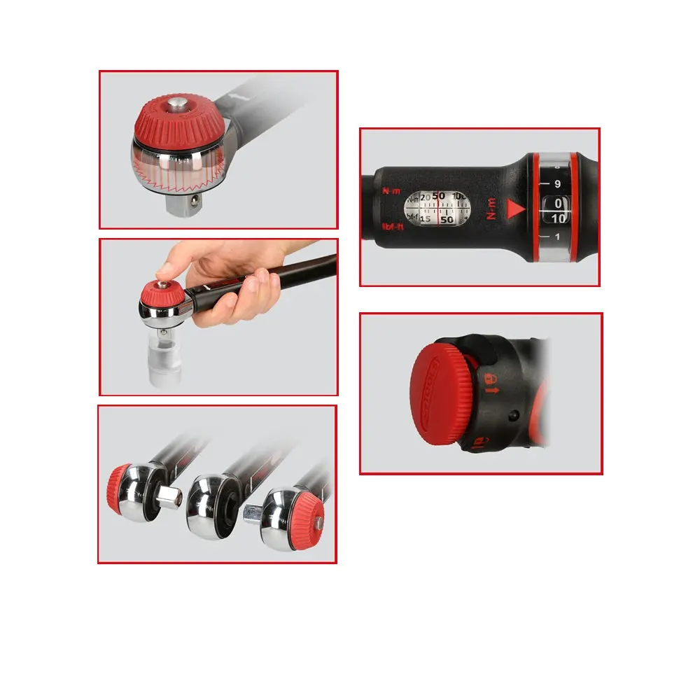 Ergotorque Precision Torque Wrench With Rotary Mushroom Ratchet Head 3